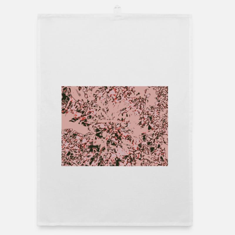 Rose Vines Abstract Pattern Organic dish towel