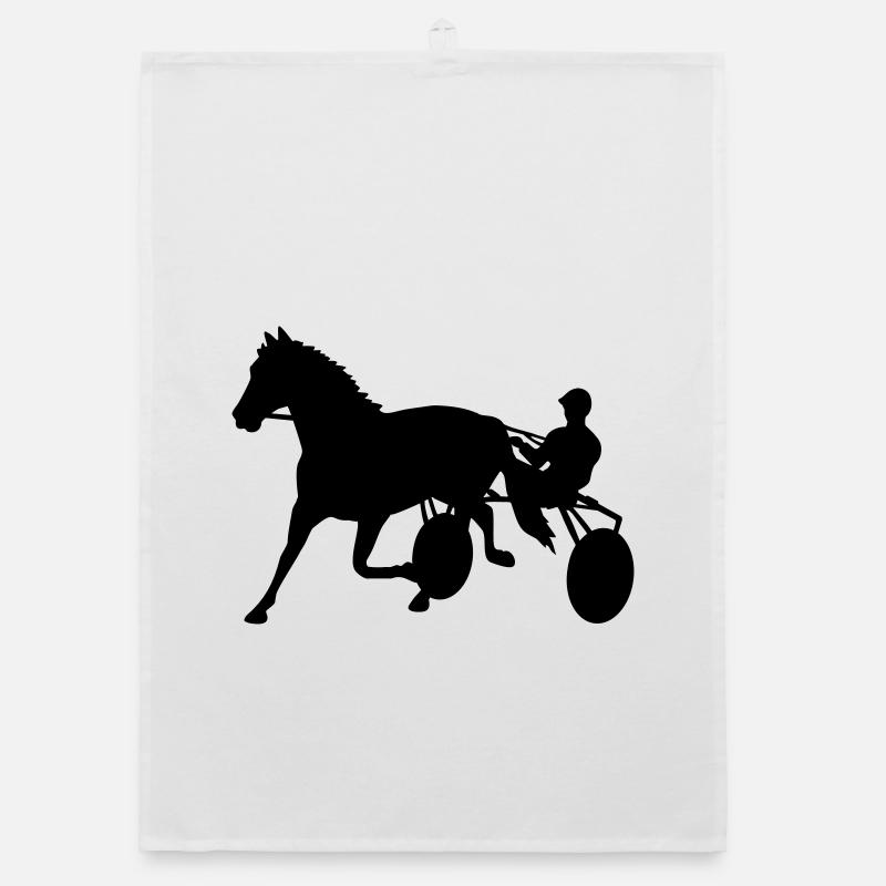 harness racing Organic dish towel