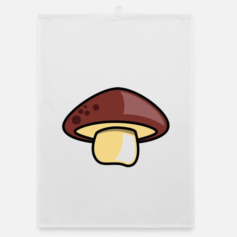 Symbole d’idée cadeau champignon champignon Torchon bio
