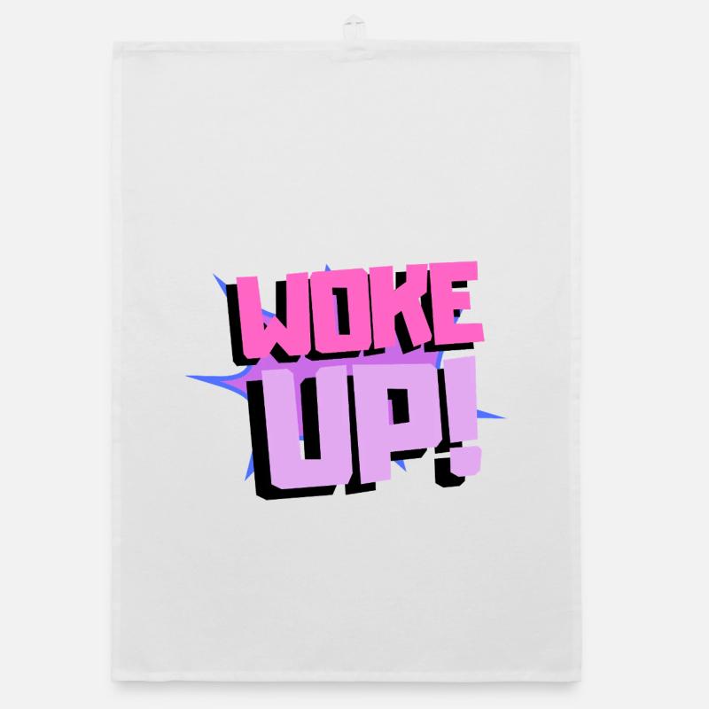woke up Organic dish towel