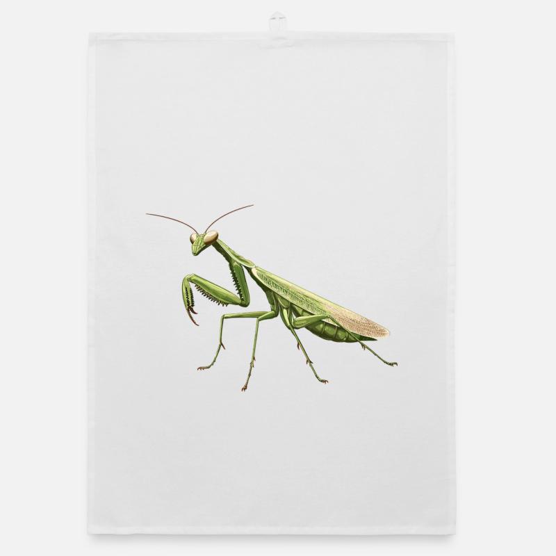 Praying mantises Praying mantis Organic dish towel