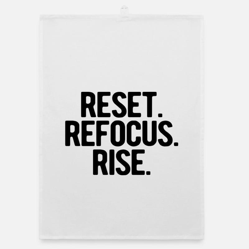Reset Refocus Rise | New Year's resolutions 2026 Organic dish towel