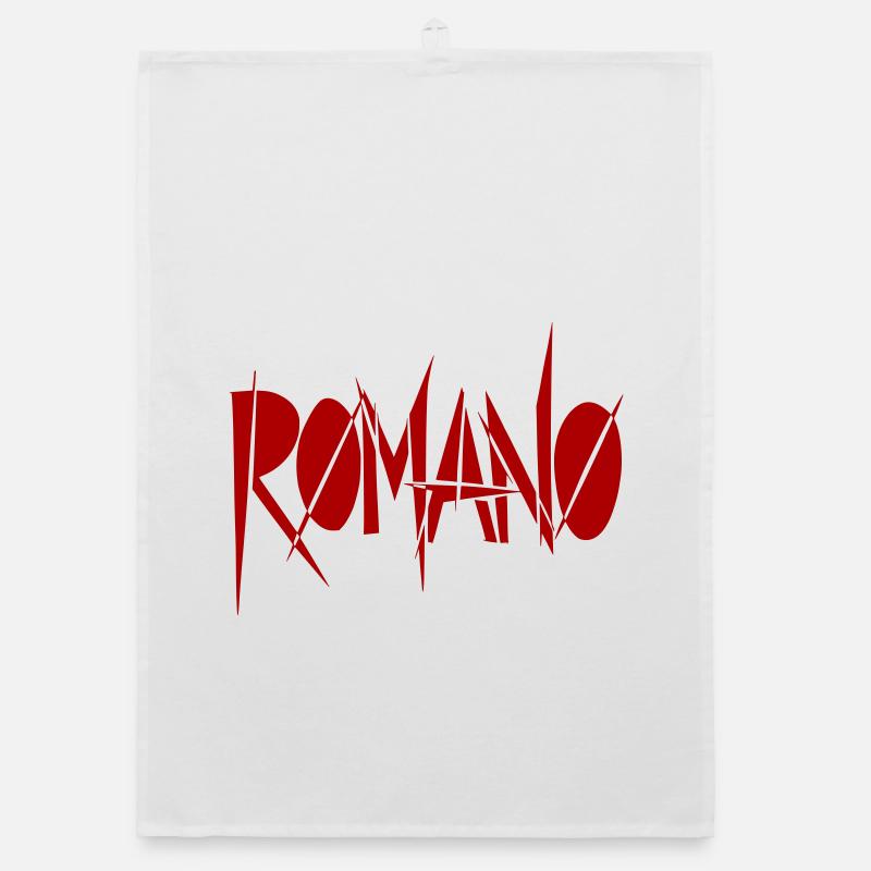 Romano Graffiti Font - Color Variable Organic dish towel