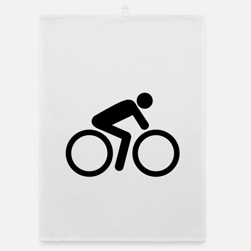 biker cyclist Organic dish towel