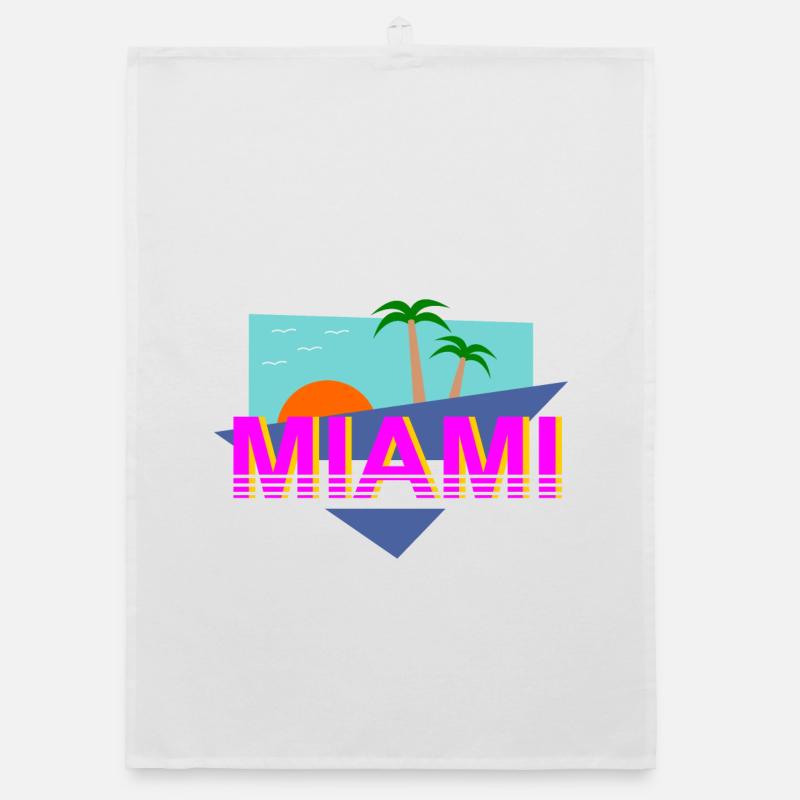Miami Retro Organic Geschirrtuch