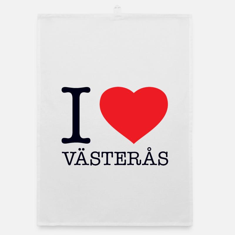 I LOVE VÄSTERÅS Organic dish towel