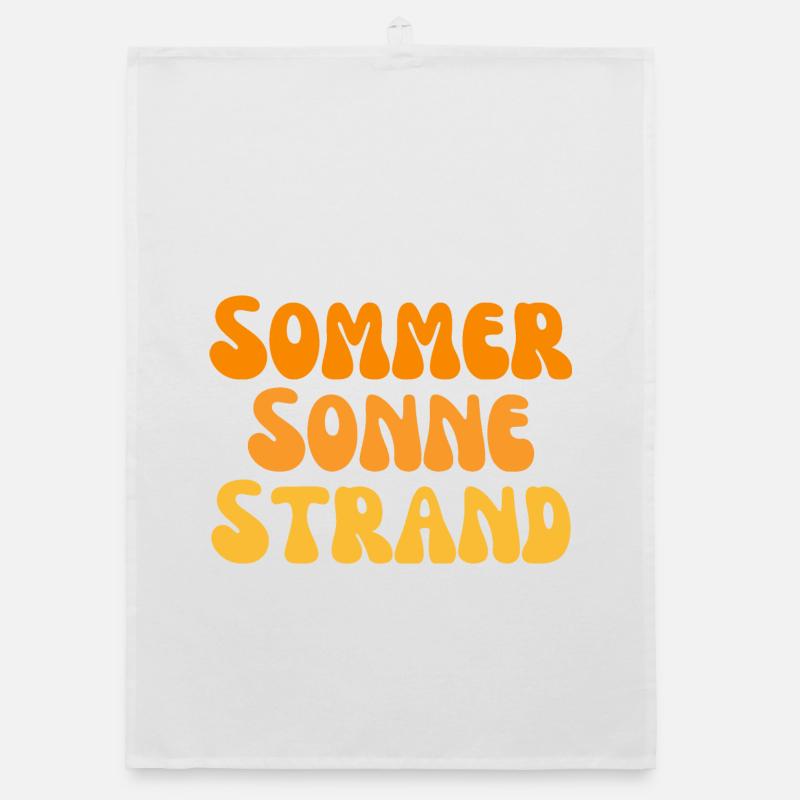 Nectarine de plage de soleil d’été Torchon bio