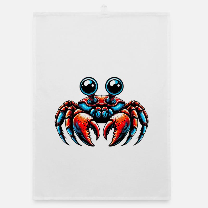 Crab Organic dish towel