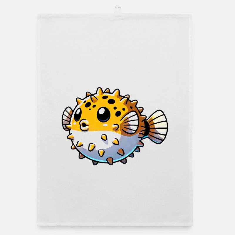 Kugelfisch Organic Geschirrtuch