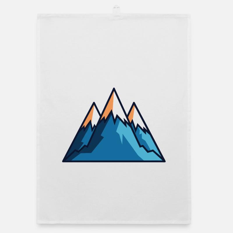 Mountains Organic dish towel