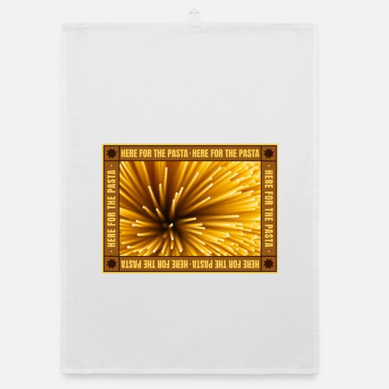 Spaghetti Focus Retro Frame Organic dish towel