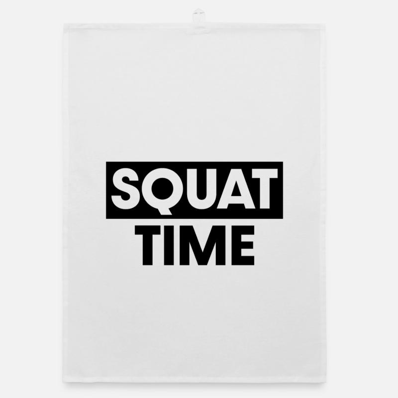 Squat Time Organic dish towel