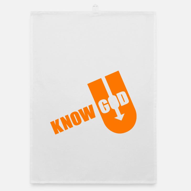 Known God Bold Typography - Organic Geschirrtuch - Weiß