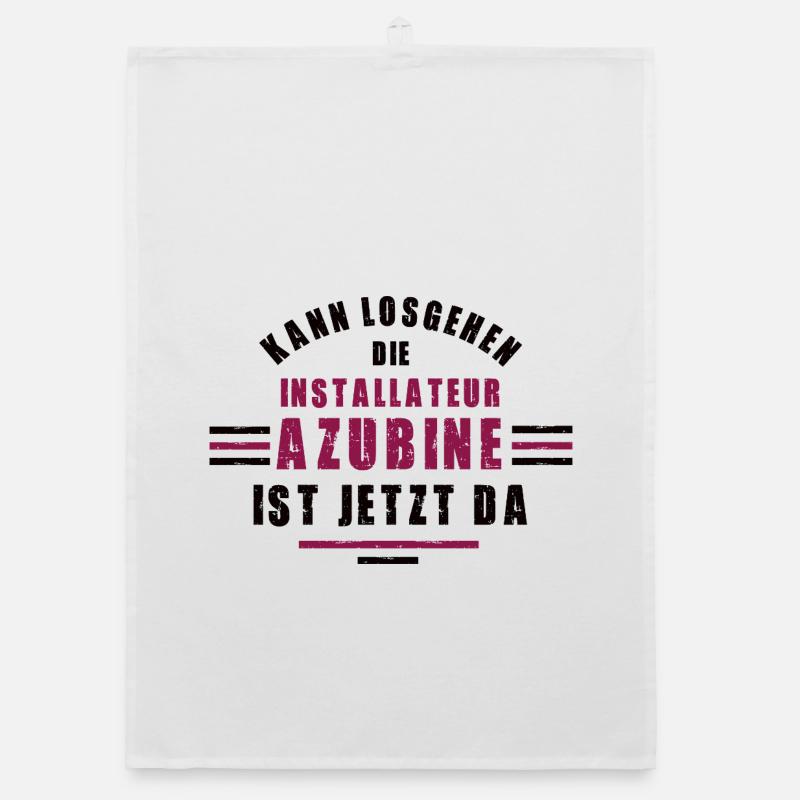 Trainee plumber training plumber Organic dish towel