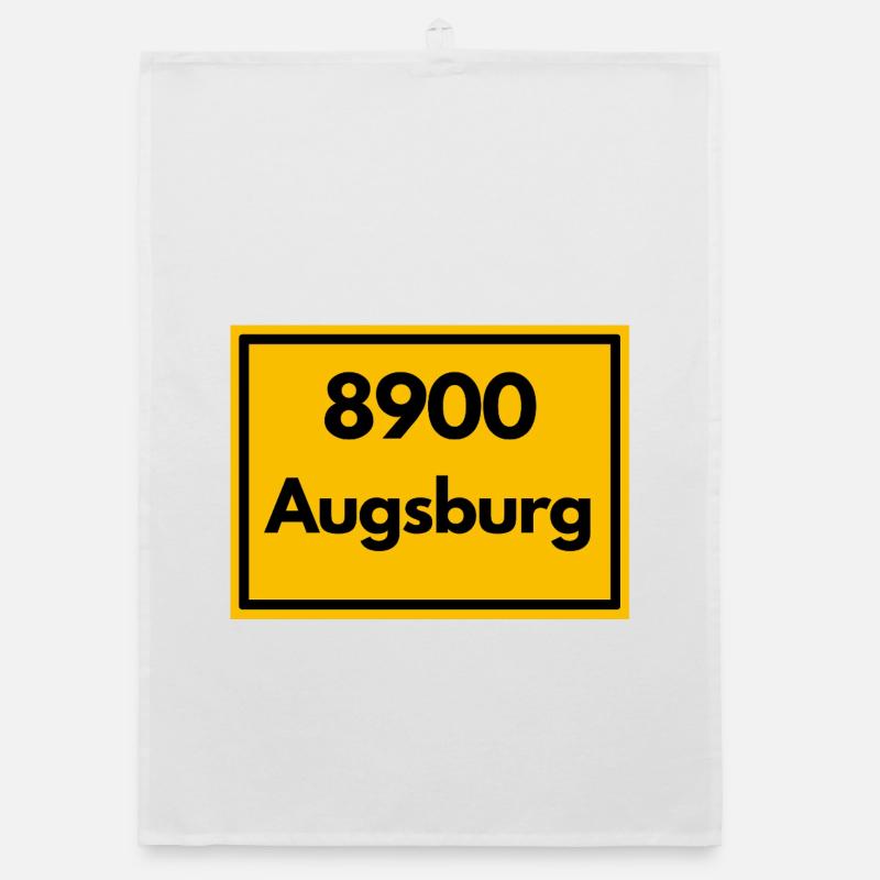 OLD POSTCODE POSTCODE RETRO 8900 AUGSBURG Organic dish towel