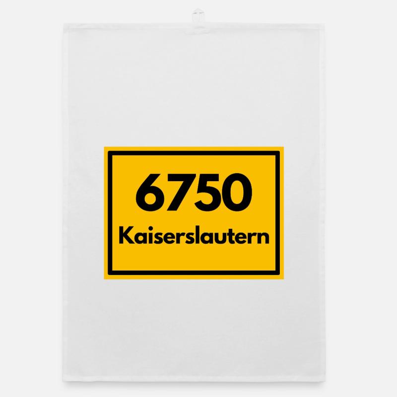 OLD POSTCODE POSTCODE 6750 KAISERSLAUTERN LAUTRE Organic dish towel