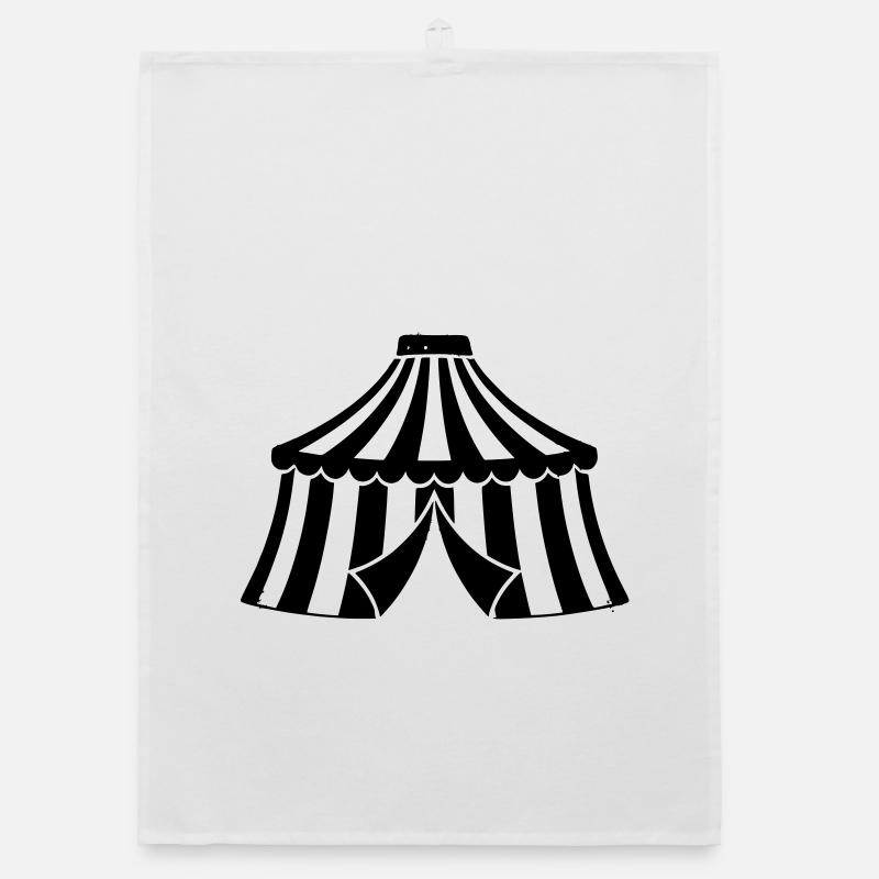 Circus Tent Manege Event Icon Organic dish towel