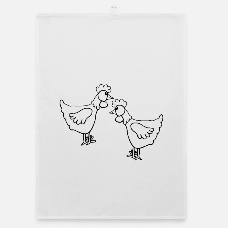 Hen Chicken Easter Kids Organic dish towel