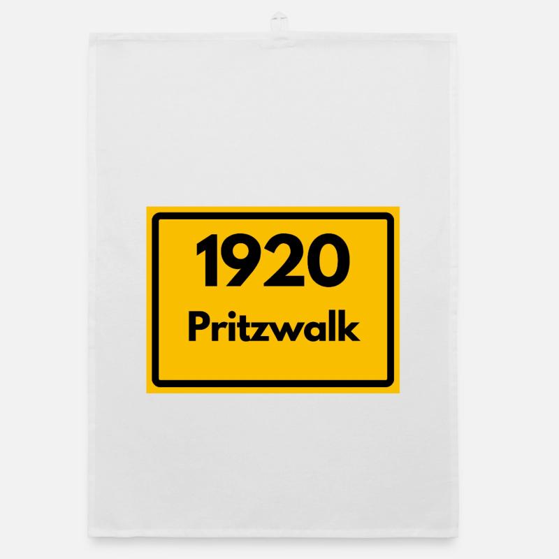 ANCIEN CODE POSTAL RÉTRO 1920 PRITZWALK HEIMAT Torchon bio