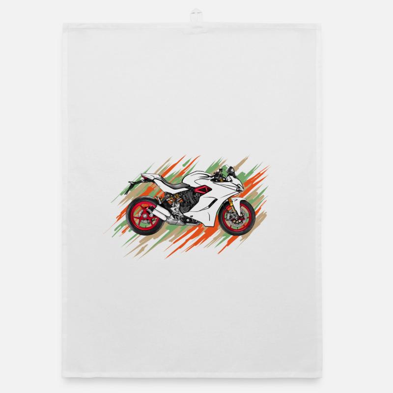 Motorcycle Organic dish towel