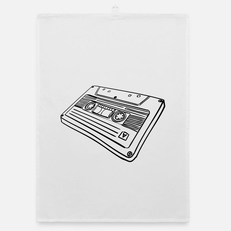 Cassette tape Organic dish towel