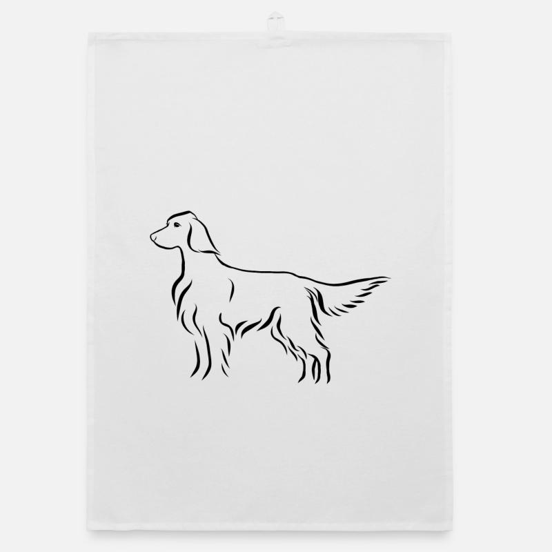 Setter standing Organic dish towel