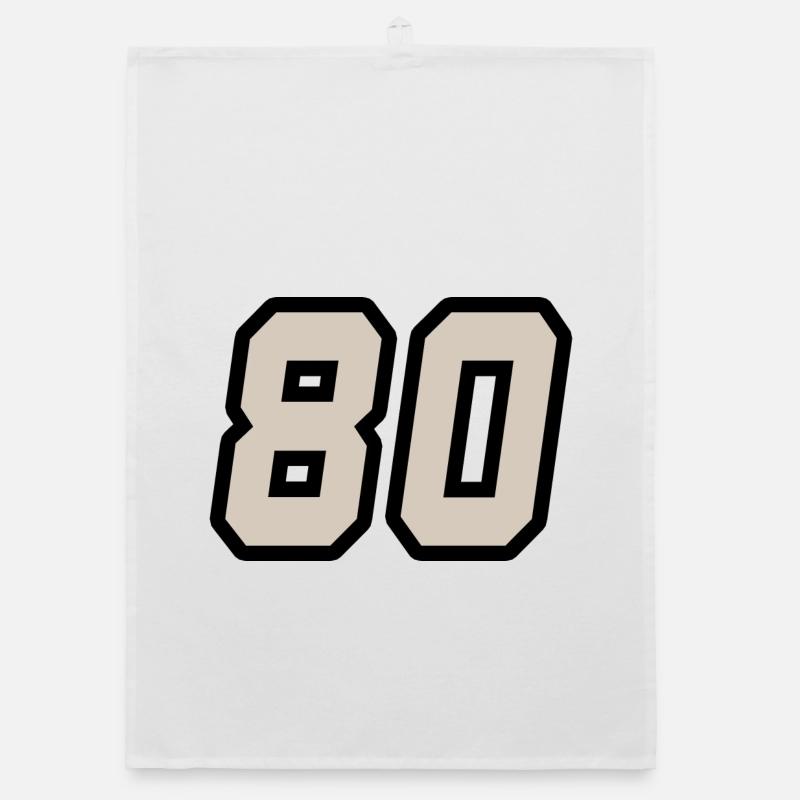 Nummer achtzig 80 Organic Geschirrtuch