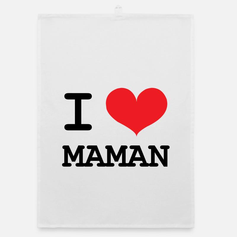 Ich liebe meine Mutter - Muttertag Organic Geschirrtuch