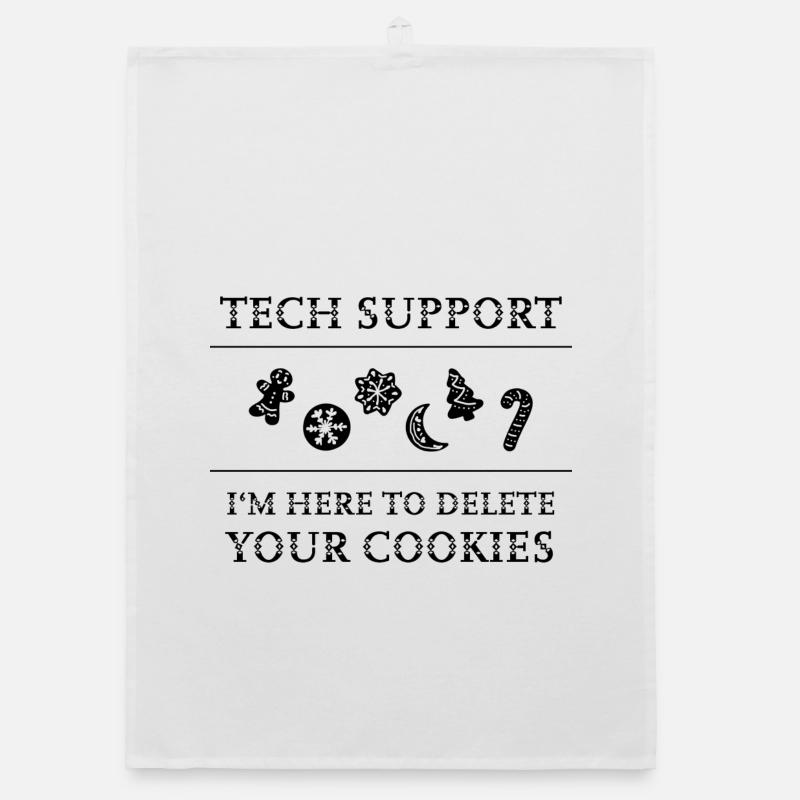 "Tech Support - I'm Here To Delete Your Cookies" Organic Geschirrtuch