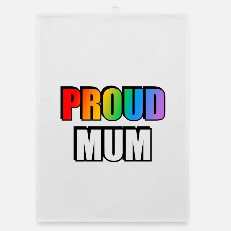 Regenbogen Stolz Mutter Schwul Verbündeter Organic Geschirrtuch