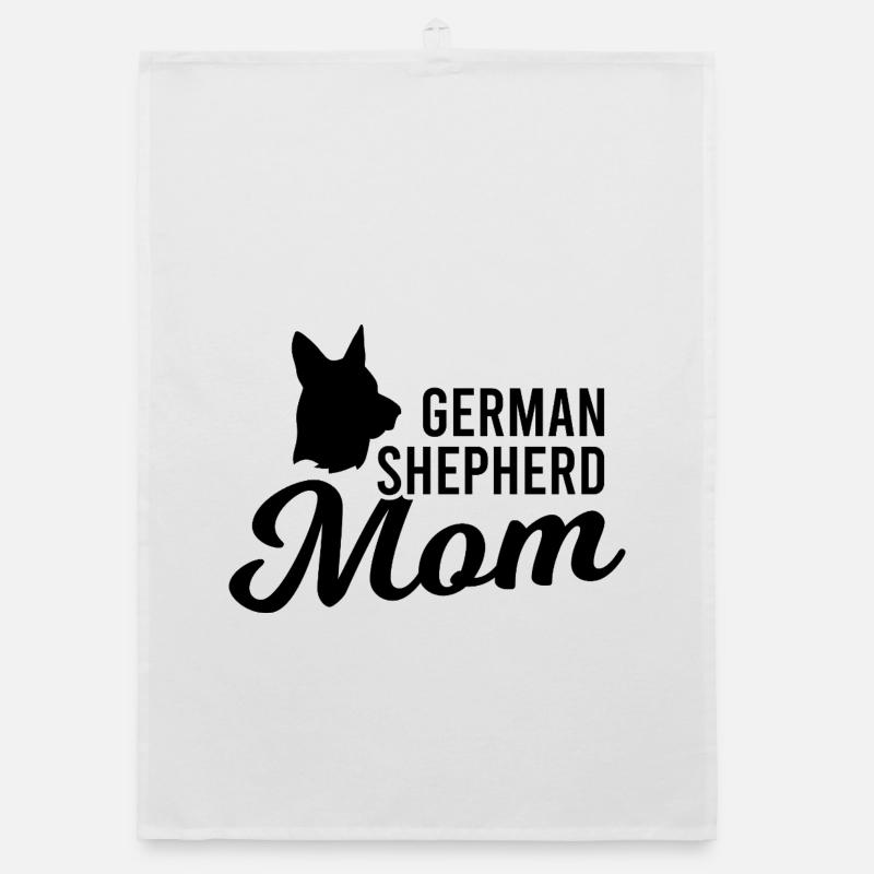 Deutscher Schäferhund Mama Organic Geschirrtuch