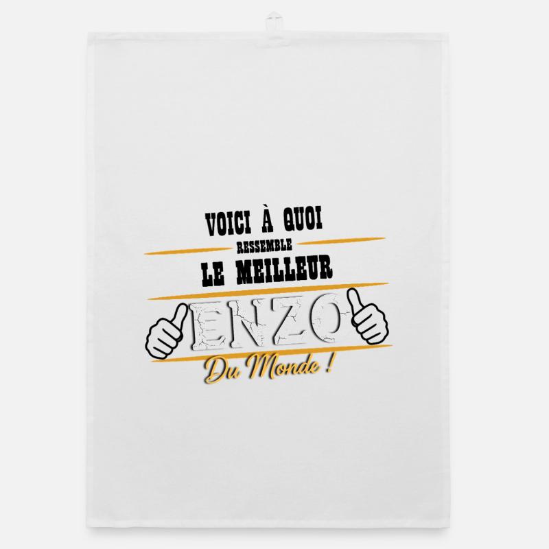 Bester Enzo der Welt Organic Geschirrtuch