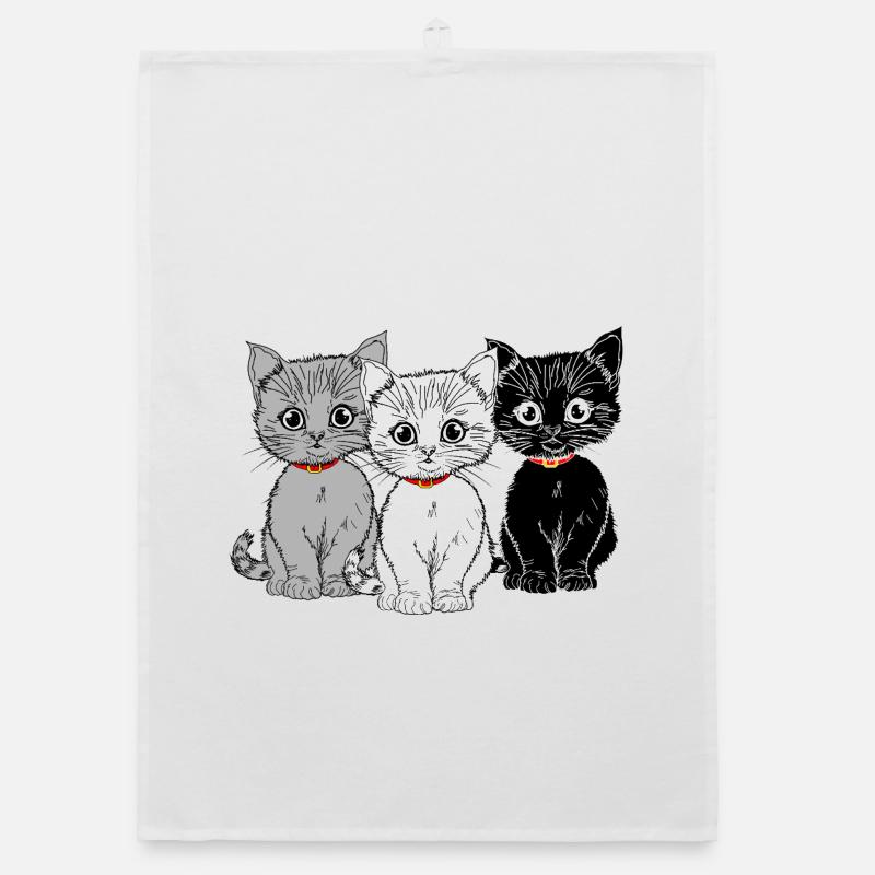 Three Kittens Organic dish towel