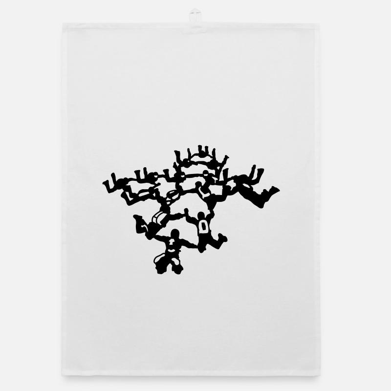 Parachuting Organic dish towel