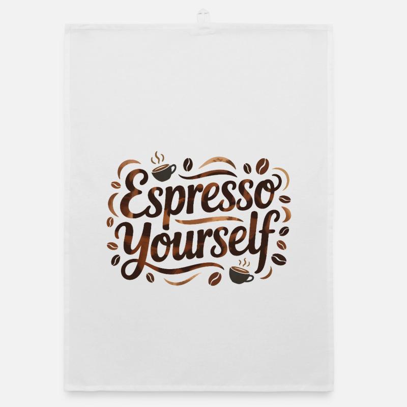 Espresso selbst Organic Geschirrtuch