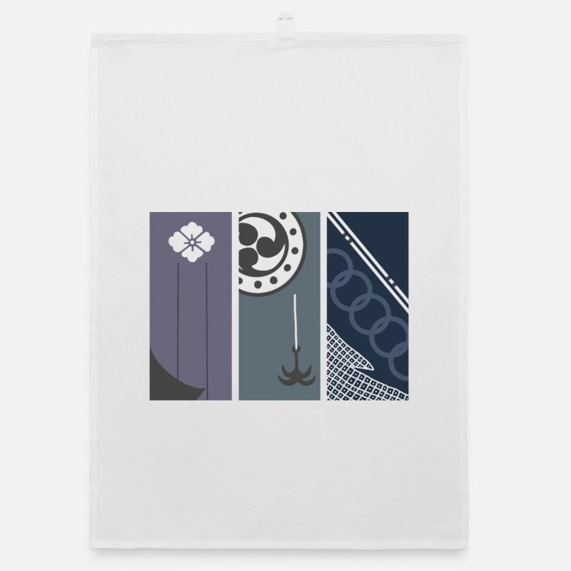 Echos von Edo – Moderne japanische Kunst Organic Geschirrtuch