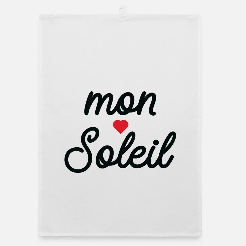 Mon Soleil cœur en Script Torchon bio