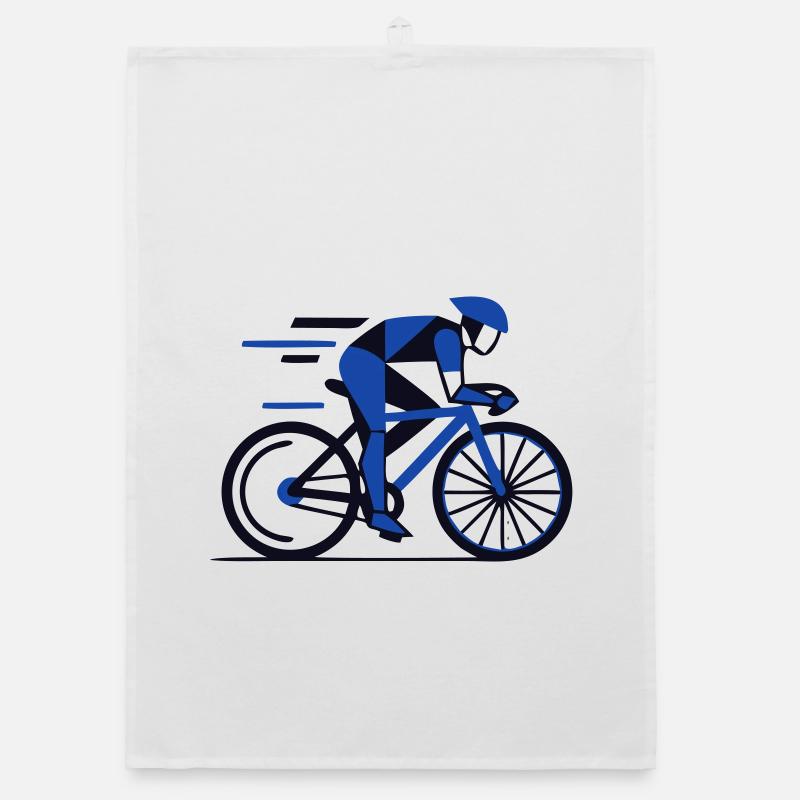 Polygone dynamique du cycliste de route Torchon bio