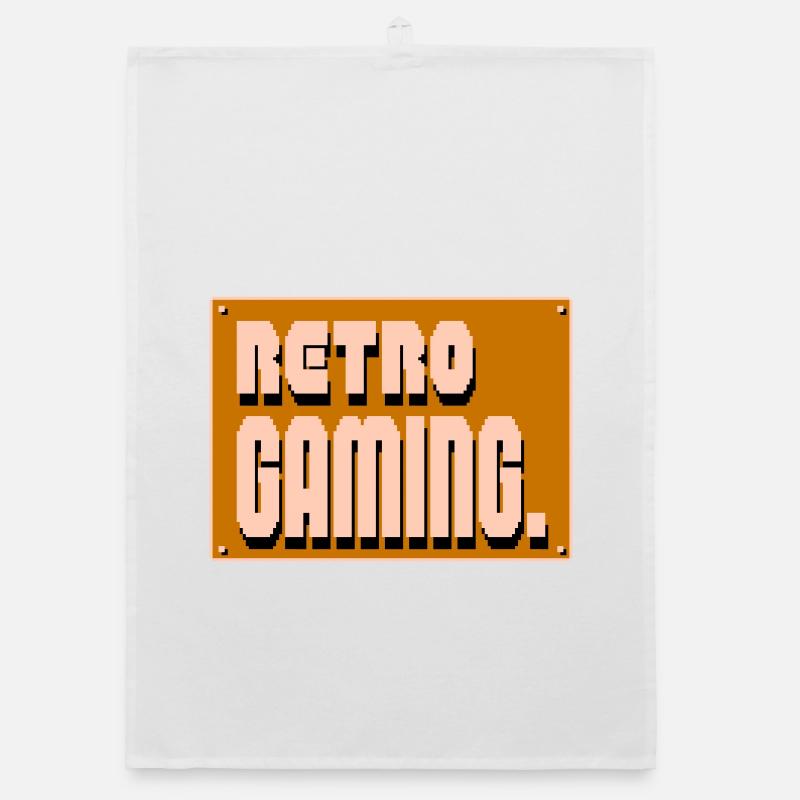 Pixel Art rétro gaming Torchon bio