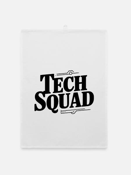 Tech Squad - Organic Geschirrtuch - Weiß - Vorne