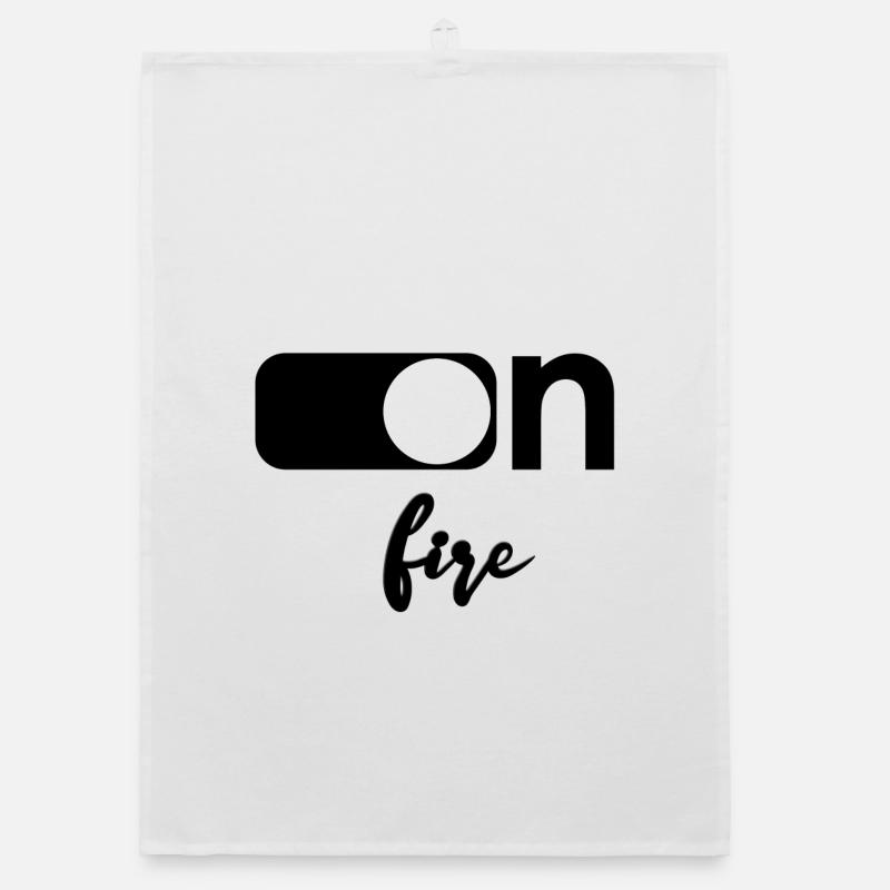 On fire Organic Geschirrtuch