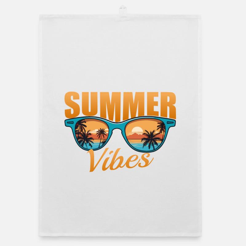 Summer Vibrations Organic dish towel