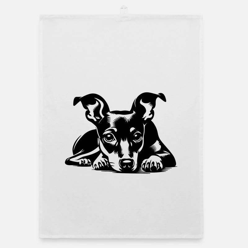 Zwergpinscher Organic Geschirrtuch