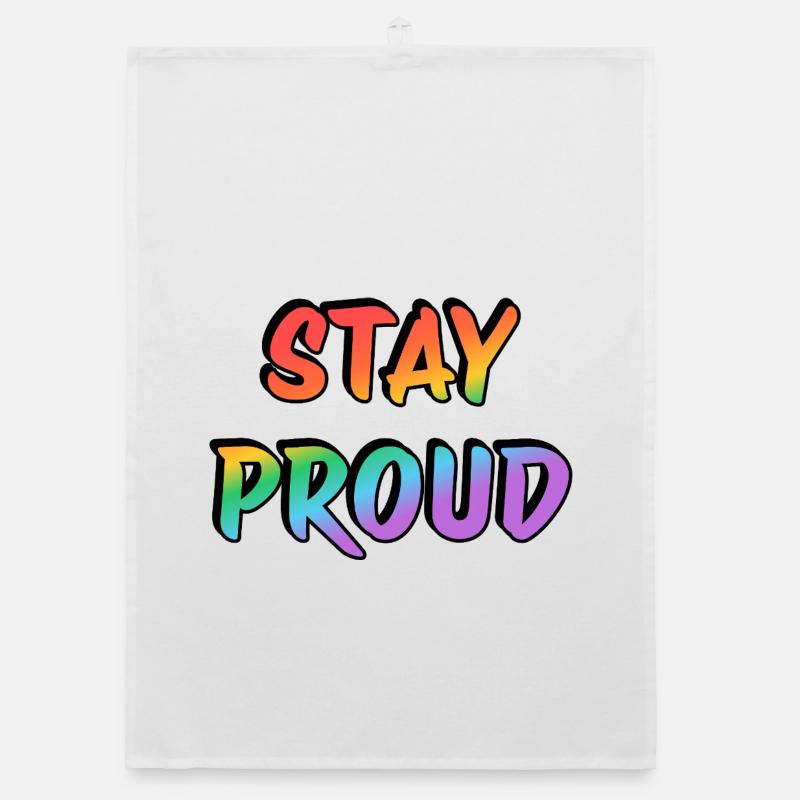 Stay Proud  Organic dish towel