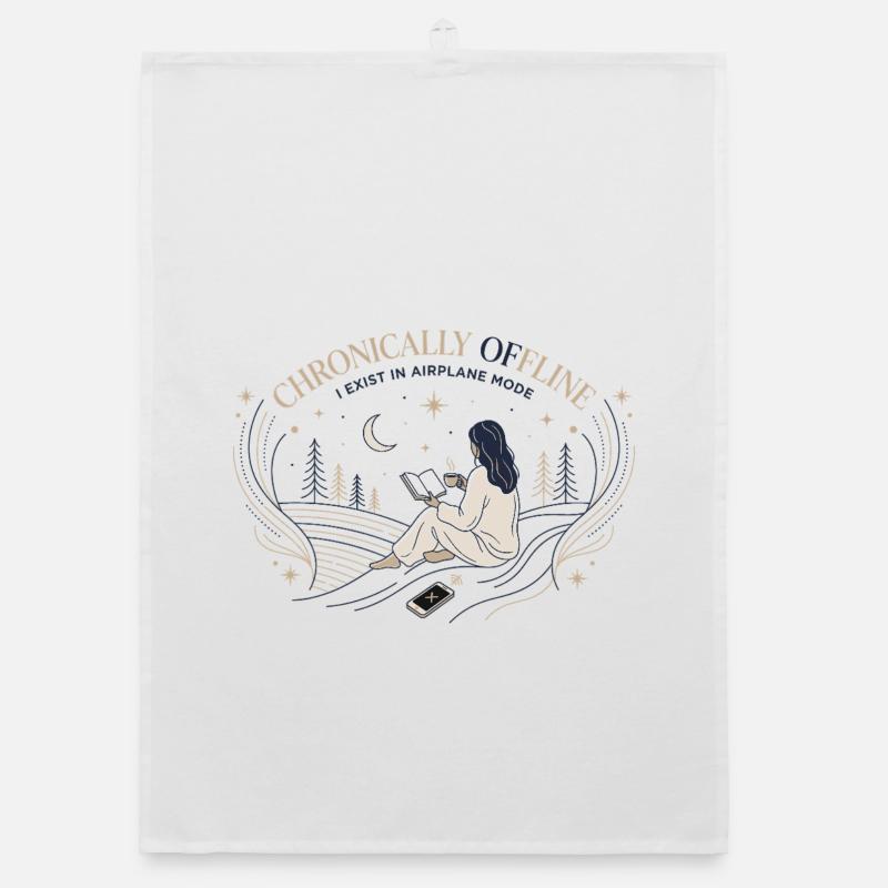 Chronically Offline Organic dish towel