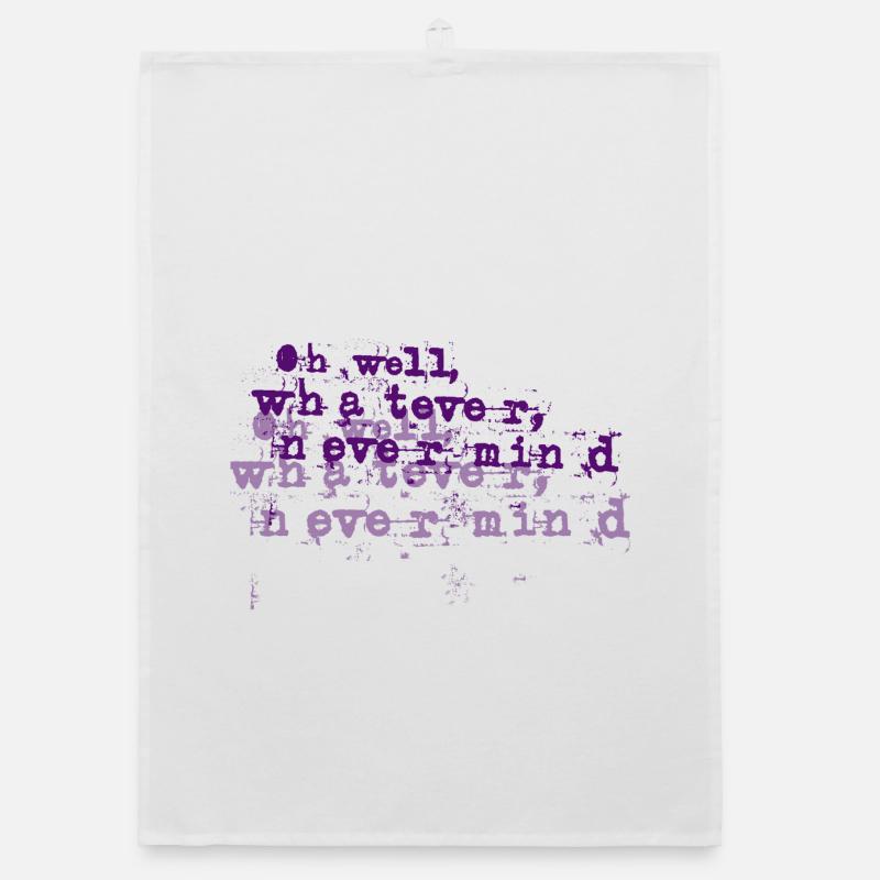 Explosion typographique grunge violette - laisse tomber Torchon bio