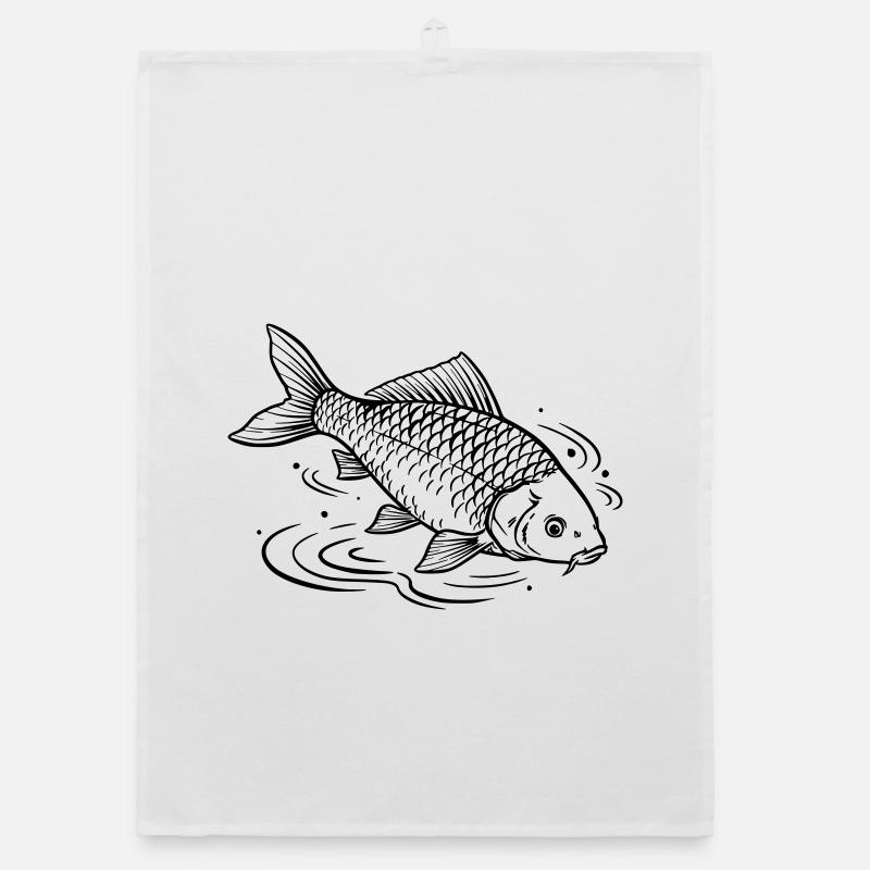 carp Organic dish towel