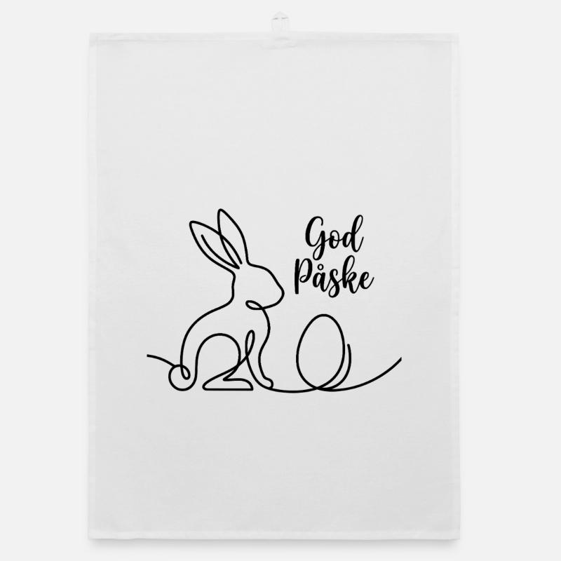 God Påske, Chemise de Pâques en forme de lapin mignon, sac, sweat à capuche Torchon bio
