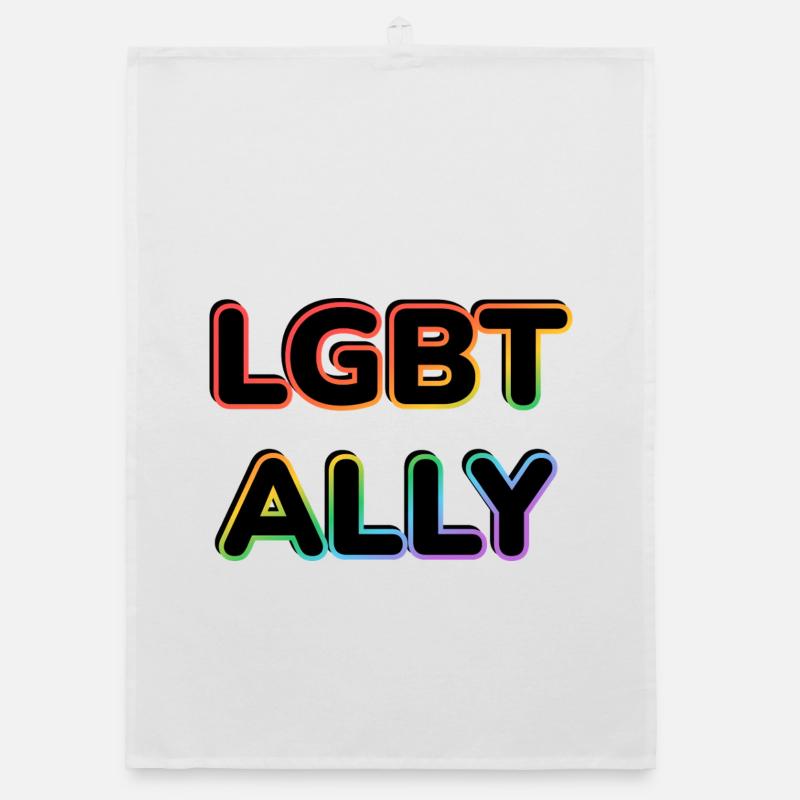 LGBT ALLY  Organic dish towel