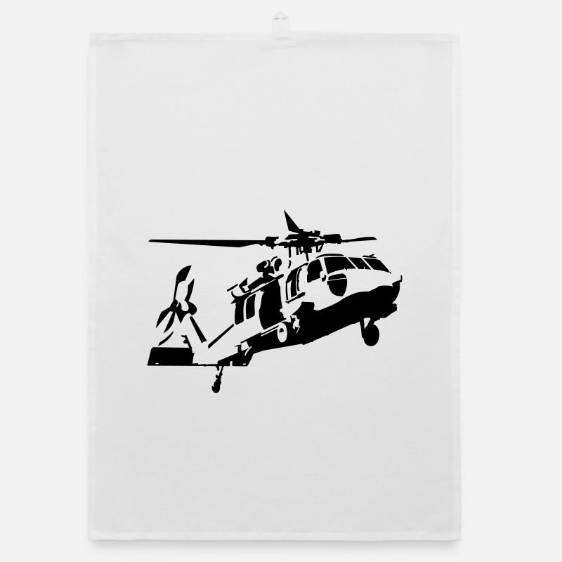 Hubschrauber Organic Geschirrtuch